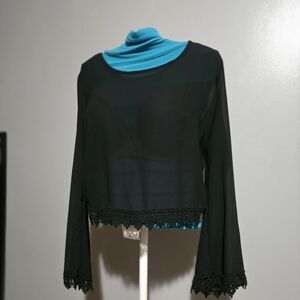 AE Don’t Ask Why Cropped Sheer Top